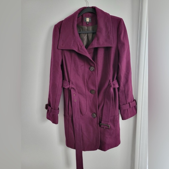 Gallery Jackets & Blazers - Gallery Purple pea coat